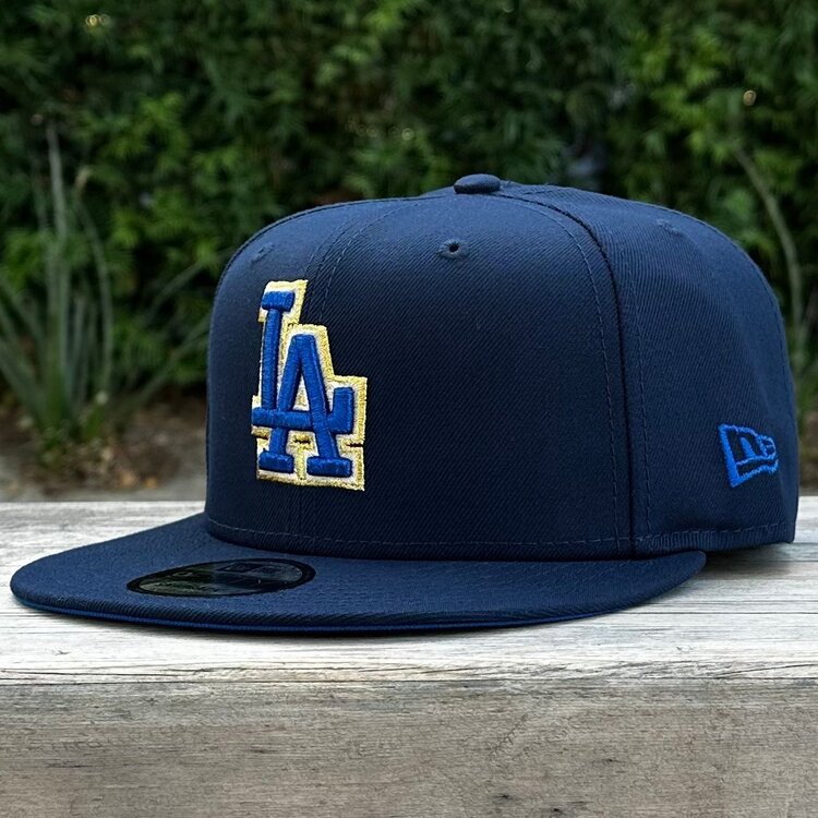 New Era LA Navy Metallic Blue-Gold 2024 WS Champs Royal UV 950 Snapback