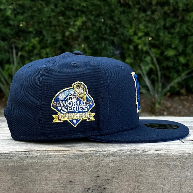 New Era LA Navy Metallic Blue-Gold 2024 WS Champs Royal UV 950 Snapback