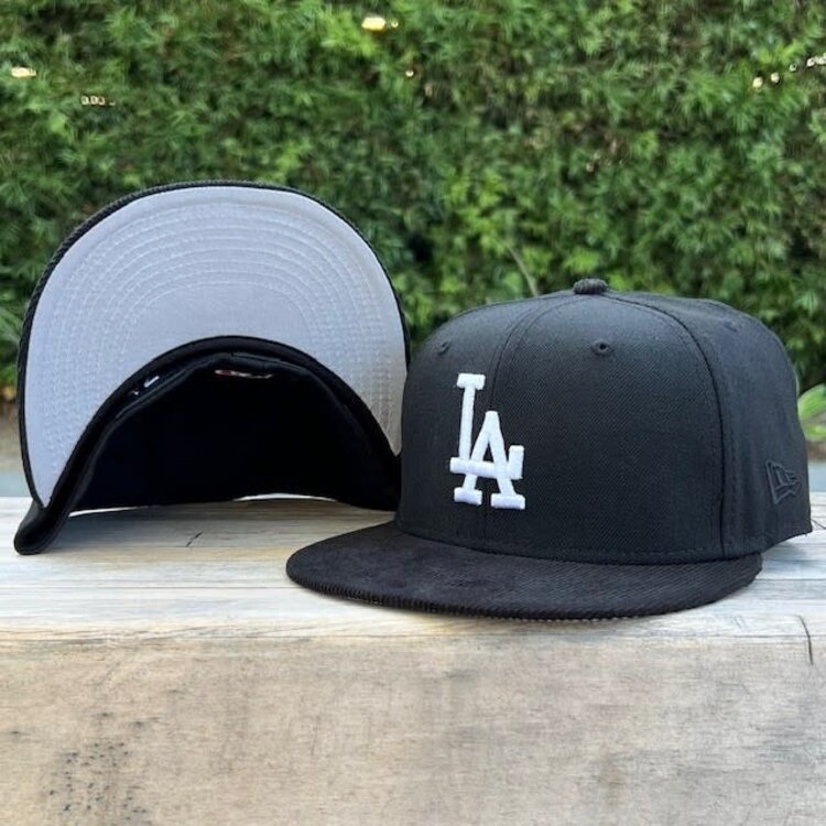 New Era LA Black/Black Cord Gray UV
