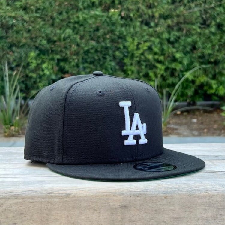 New Era LA Black White OG Green UV 950 Snapback