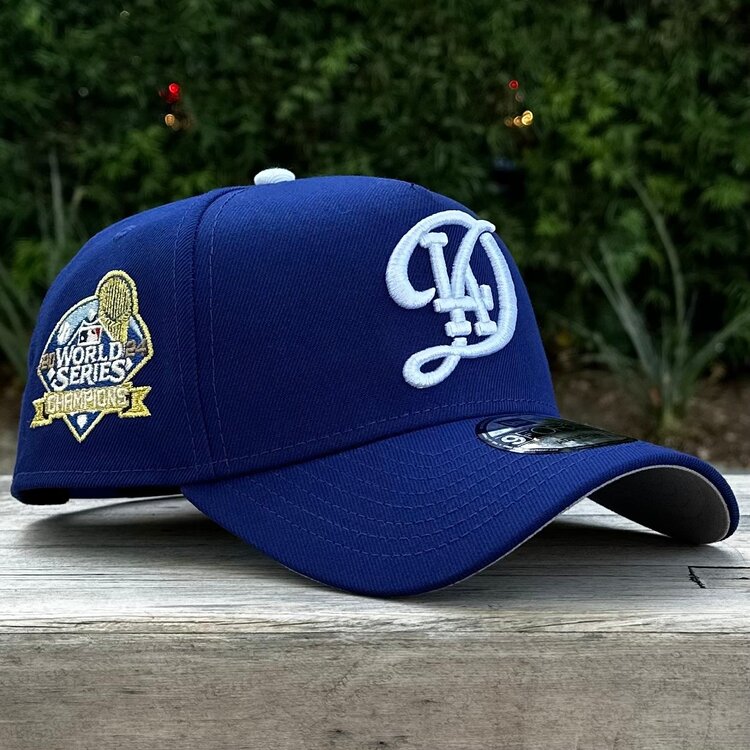New Era LA Dodgers City Connect Royal 2024 World Series Champions 940 A-Frame