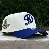 New Era LA City Connect Ivory/Royal 2024 World Series Champs Trophy 940 A-Frame