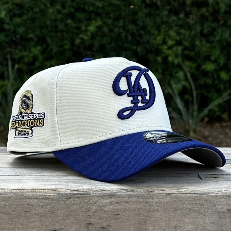 New Era LA City Connect Ivory/Royal 2024 World Series Champs Trophy 940 A-Frame