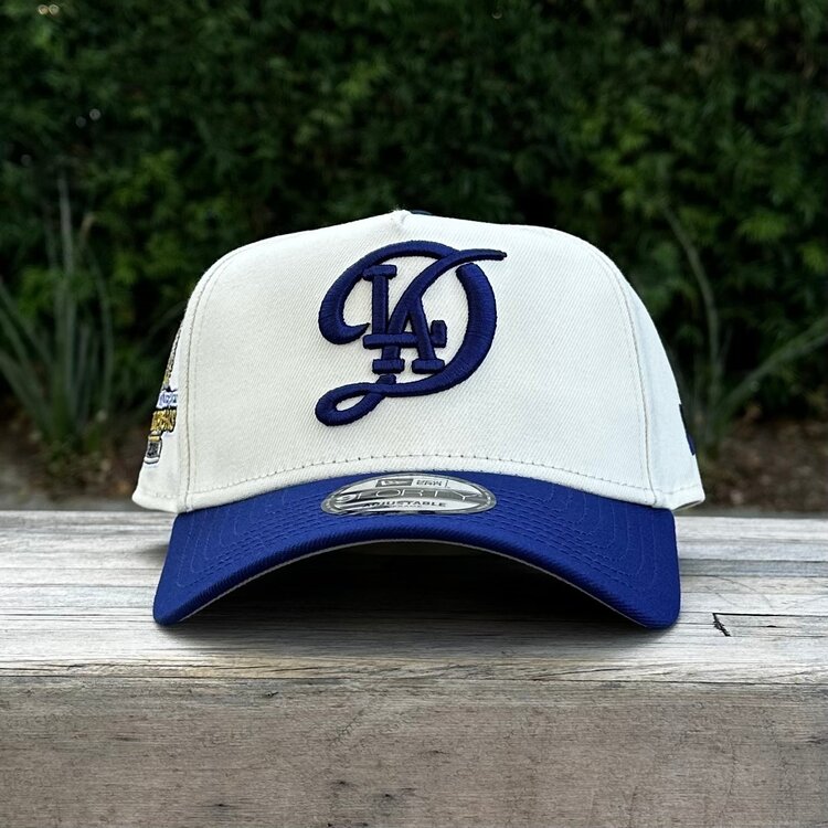 New Era LA City Connect Ivory/Royal 2024 World Series Champs Trophy 940 A-Frame