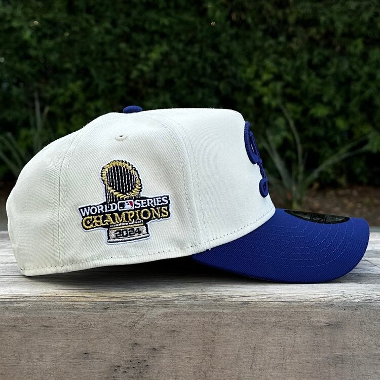 New Era LA City Connect Ivory/Royal 2024 World Series Champs Trophy 940 A-Frame