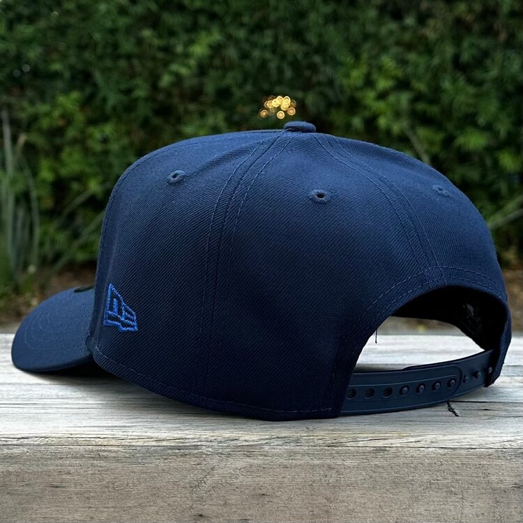 New Era LA Dodgers Navy Metallic Gold 2024 WS Champs Royal UV 940 A-Frame