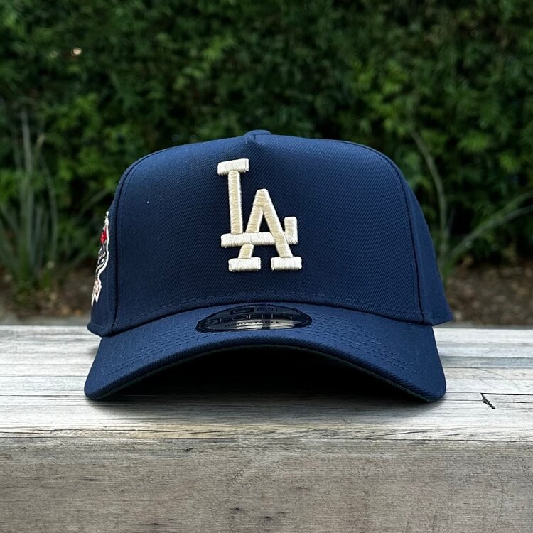 New Era LA Dodgers Navy Ivory 100th Anniv Dark Green UV 940 A-Frame