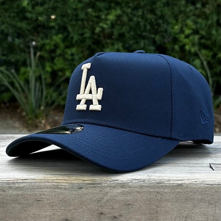 New Era LA Dodgers Navy Ivory 100th Anniv Dark Green UV 940 A-Frame