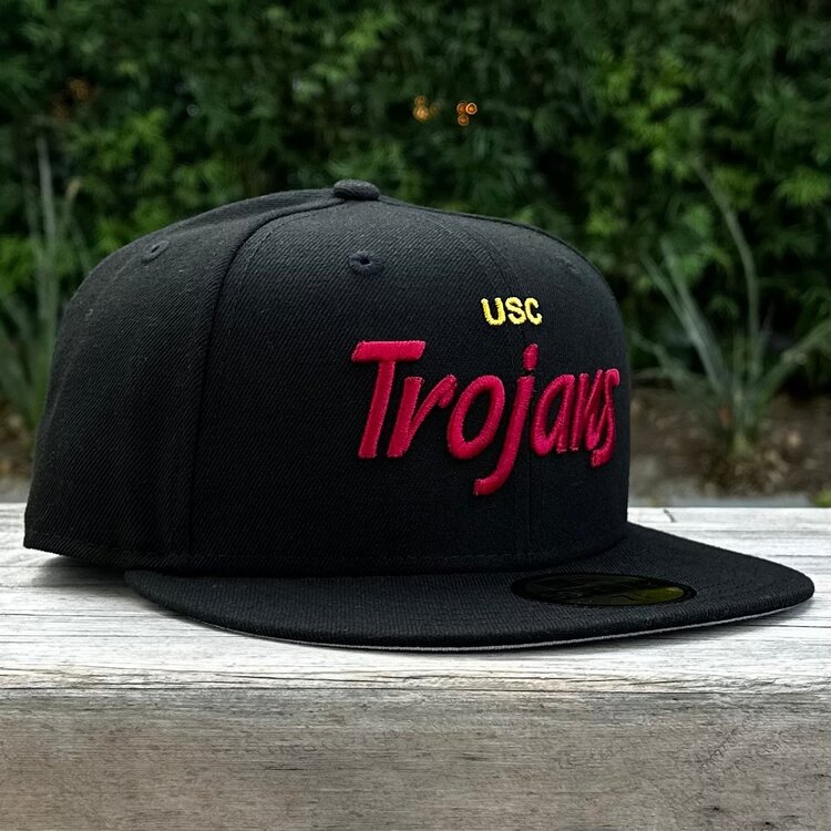 New Era USC Trojans Script Black