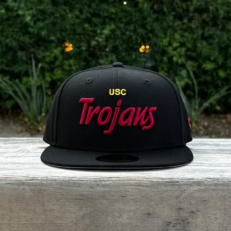New Era USC Trojans Script Black