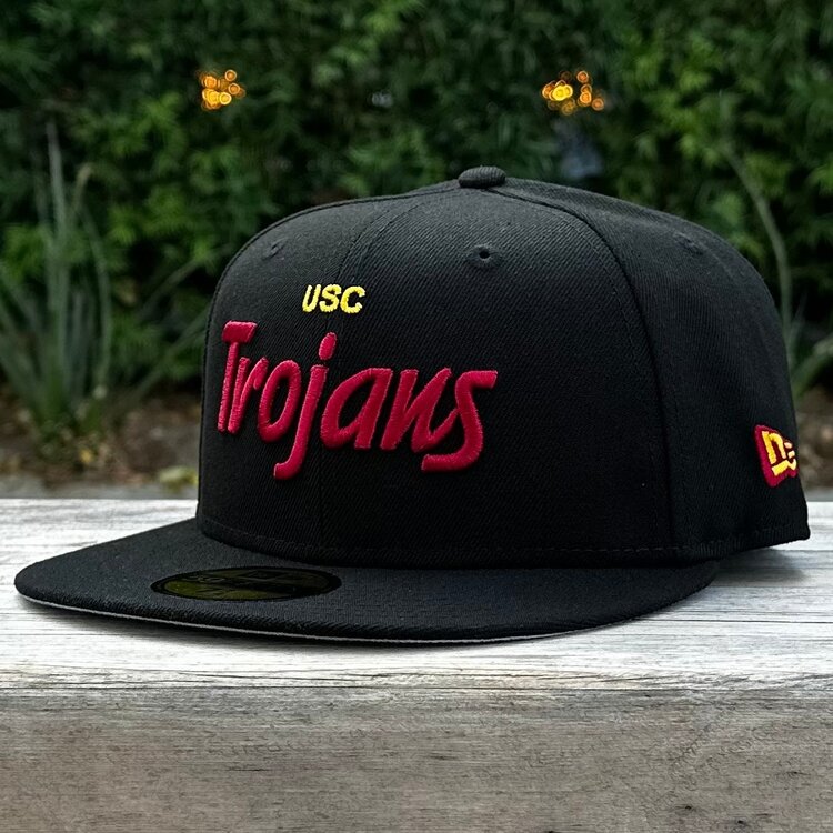 New Era USC Trojans Script Black