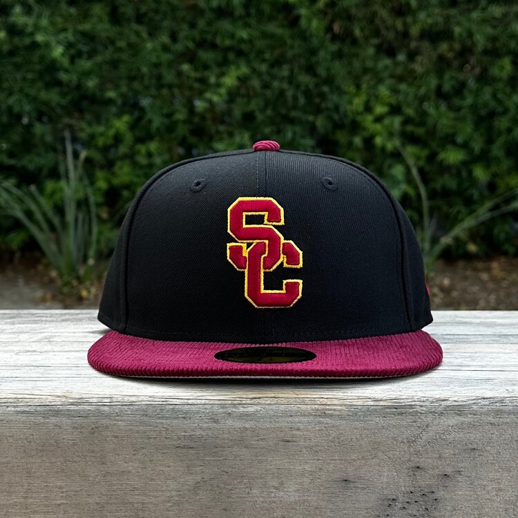 New Era SC Interlock Black/ Cardinal Cord