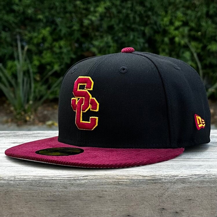 New Era SC Interlock Black/ Cardinal Cord