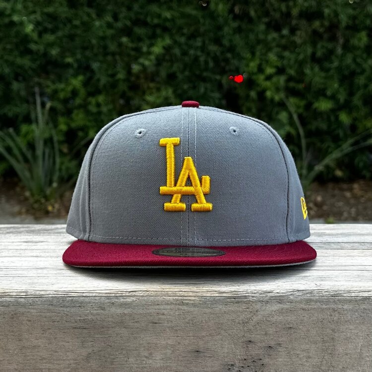 New Era LA C Storm Gray/ Cardinal Gold