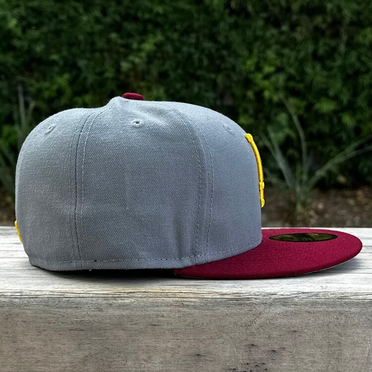 New Era LA C Storm Gray/ Cardinal Gold