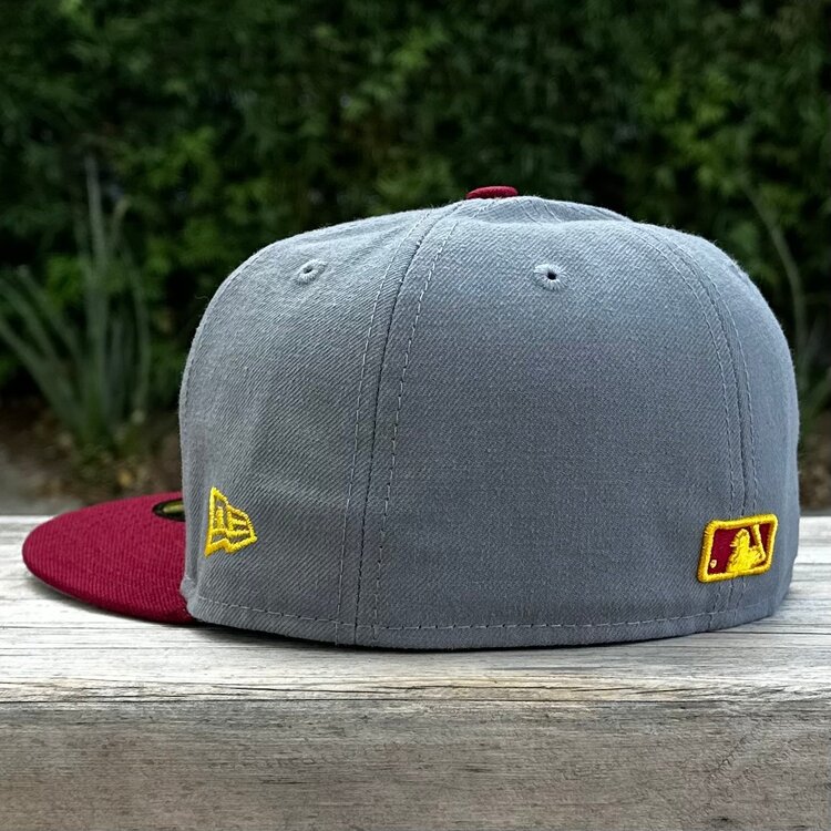 New Era LA C Storm Gray/ Cardinal Gold