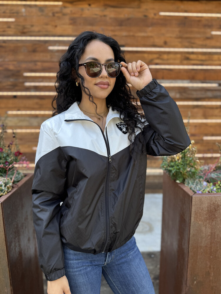 G-III Raiders Women's Veteran Player Full-Zip Lightweight Jacket