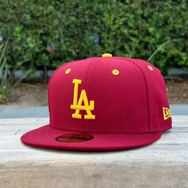 New Era LA Dodgers Cardinal Gold
