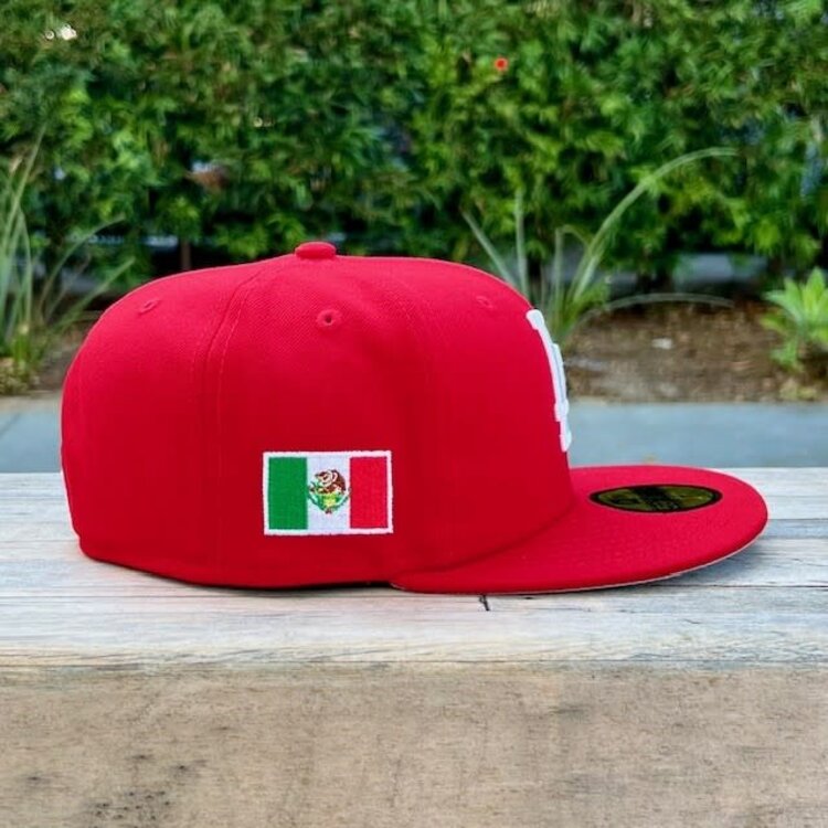 New Era LA Red Mexico Patch
