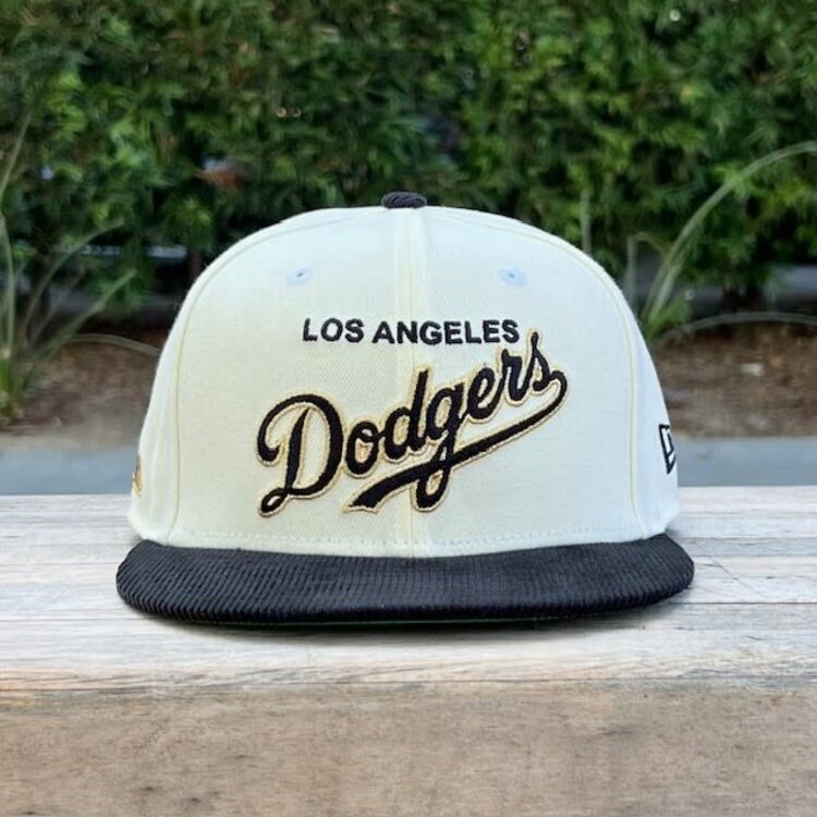 New Era LA Cursive Ivory/ Black Cord
