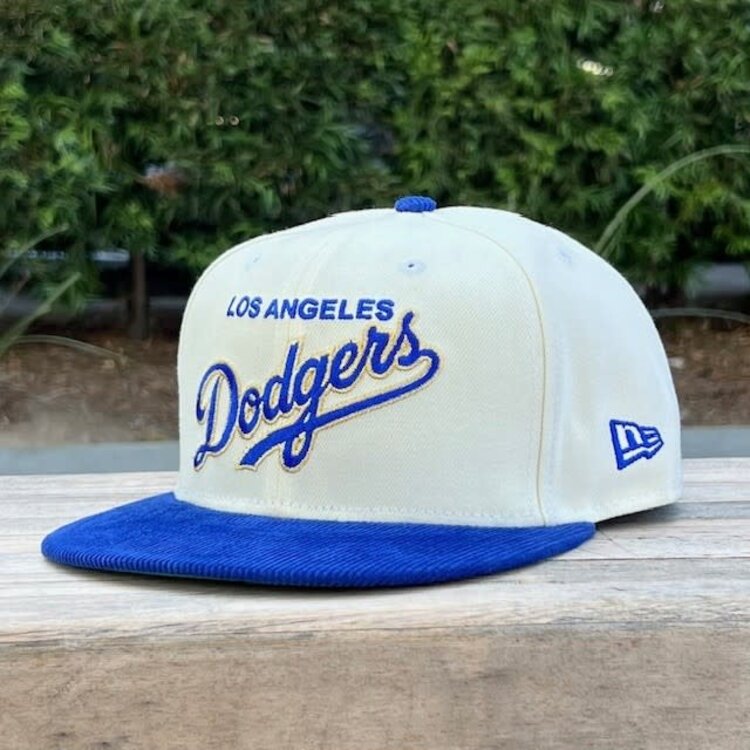 New Era LA Cursive Ivory/ Royal Cord