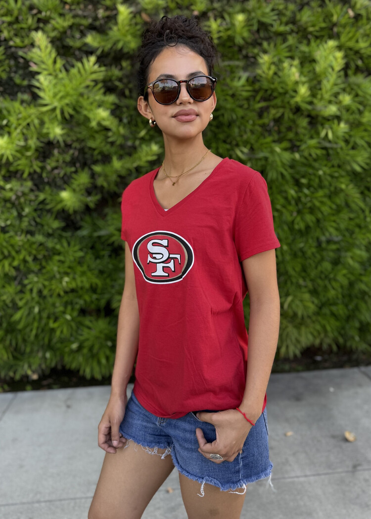 Fanatics 49ers W Primary Logo Red V