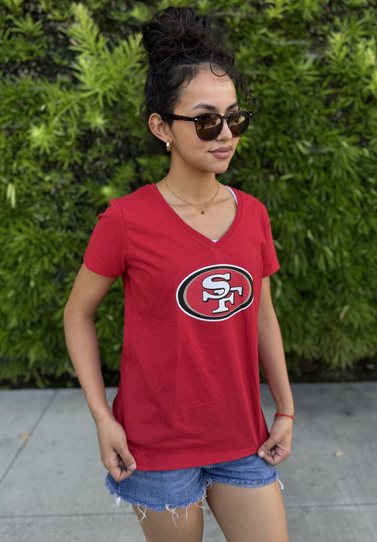 Fanatics 49ers W Primary Logo Red V