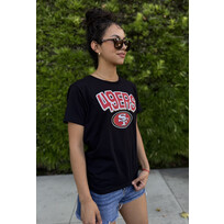 New Era 49ers W NE Black Block Tee