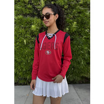 G-III SF 49ers Women's G-III Icing Long Sleeve Mesh Top