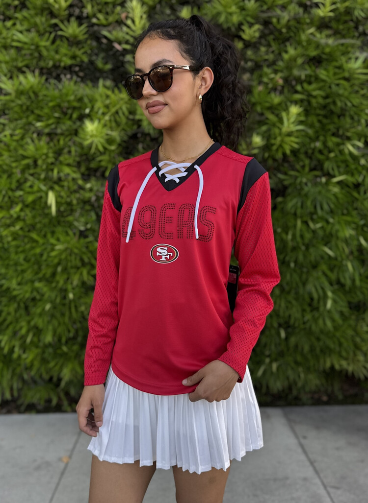 G-III SF 49ers Women's G-III Icing Long Sleeve Mesh Top