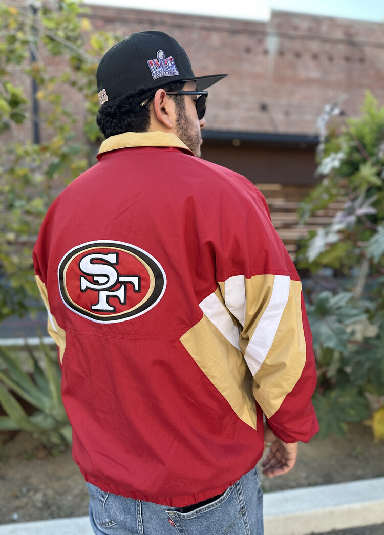 Starter 49ers Men's Starter Chief Half-Zip Pullover Anorak Jacket
