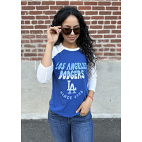 47 Brand Dodgers 47 W Jetty Blue Harmony Ava Raglan