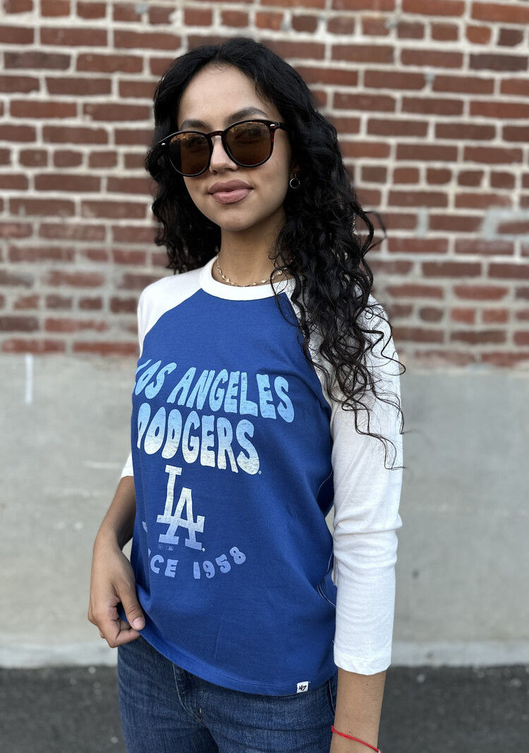 47 Brand Dodgers 47 W Jetty Blue Harmony Ava Raglan