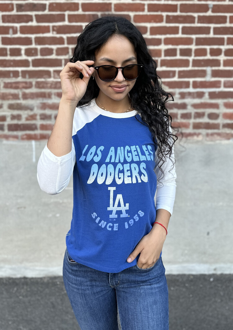 47 Brand Dodgers 47 W Jetty Blue Harmony Ava Raglan
