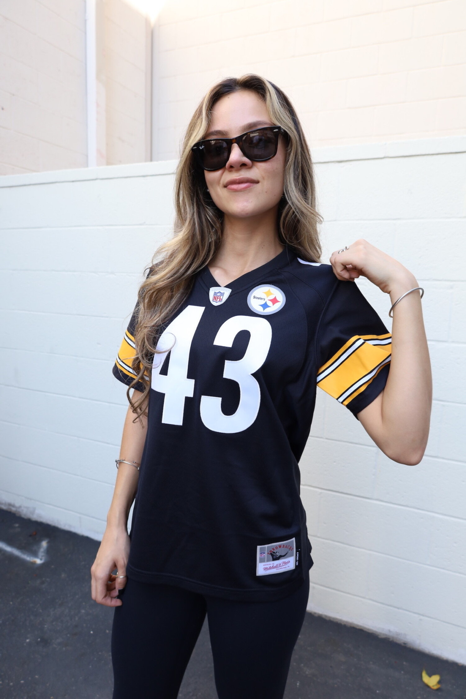 NFL Steelers Women's Mitchell & Ness Troy Polamalu #42 Jersey