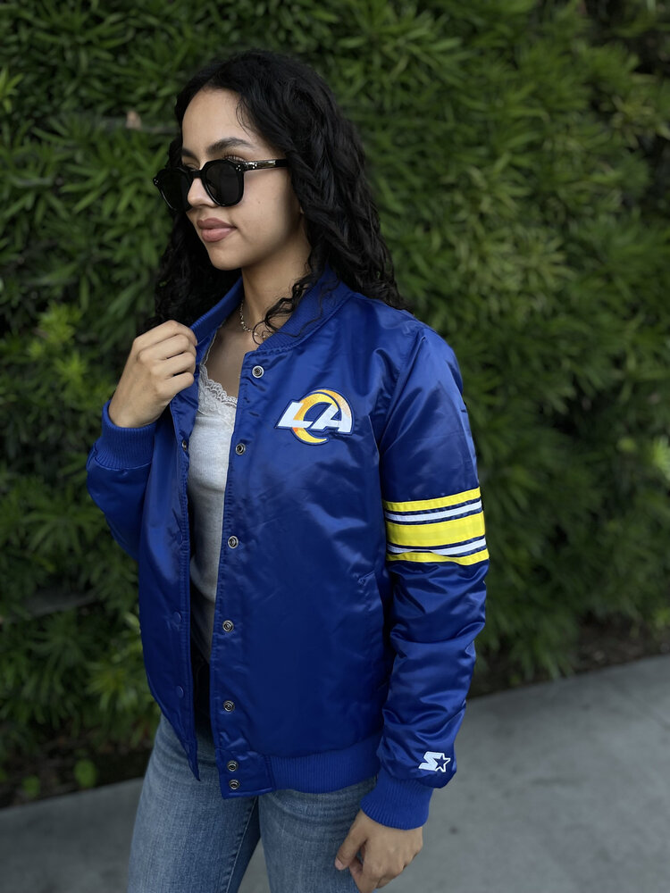 Starter Rams W Starter Line Up Varsity Jacket