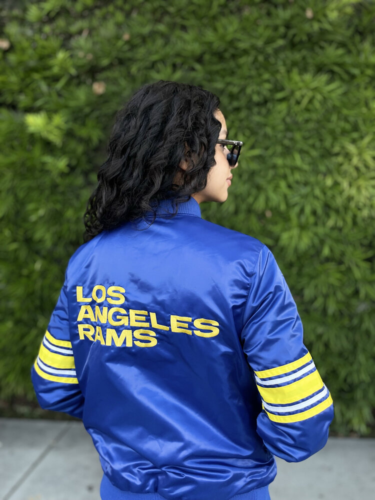 Starter Rams W Starter Line Up Varsity Jacket