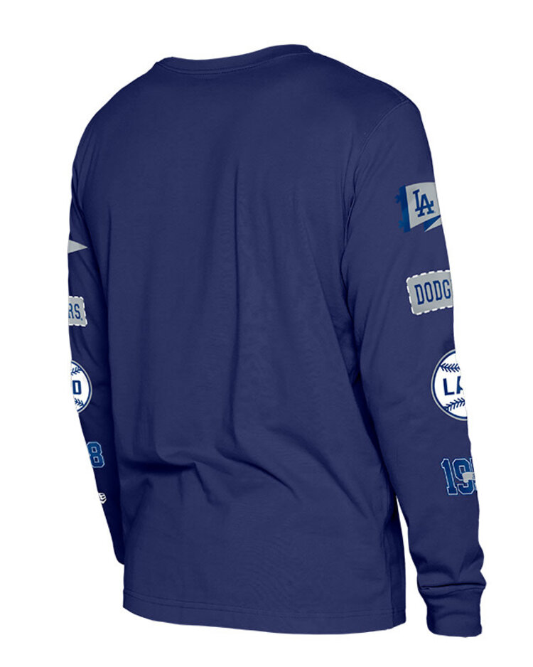 New Era LA Dodgers NE Men's Game Day Royal LA Logo Long Sleeve Tee