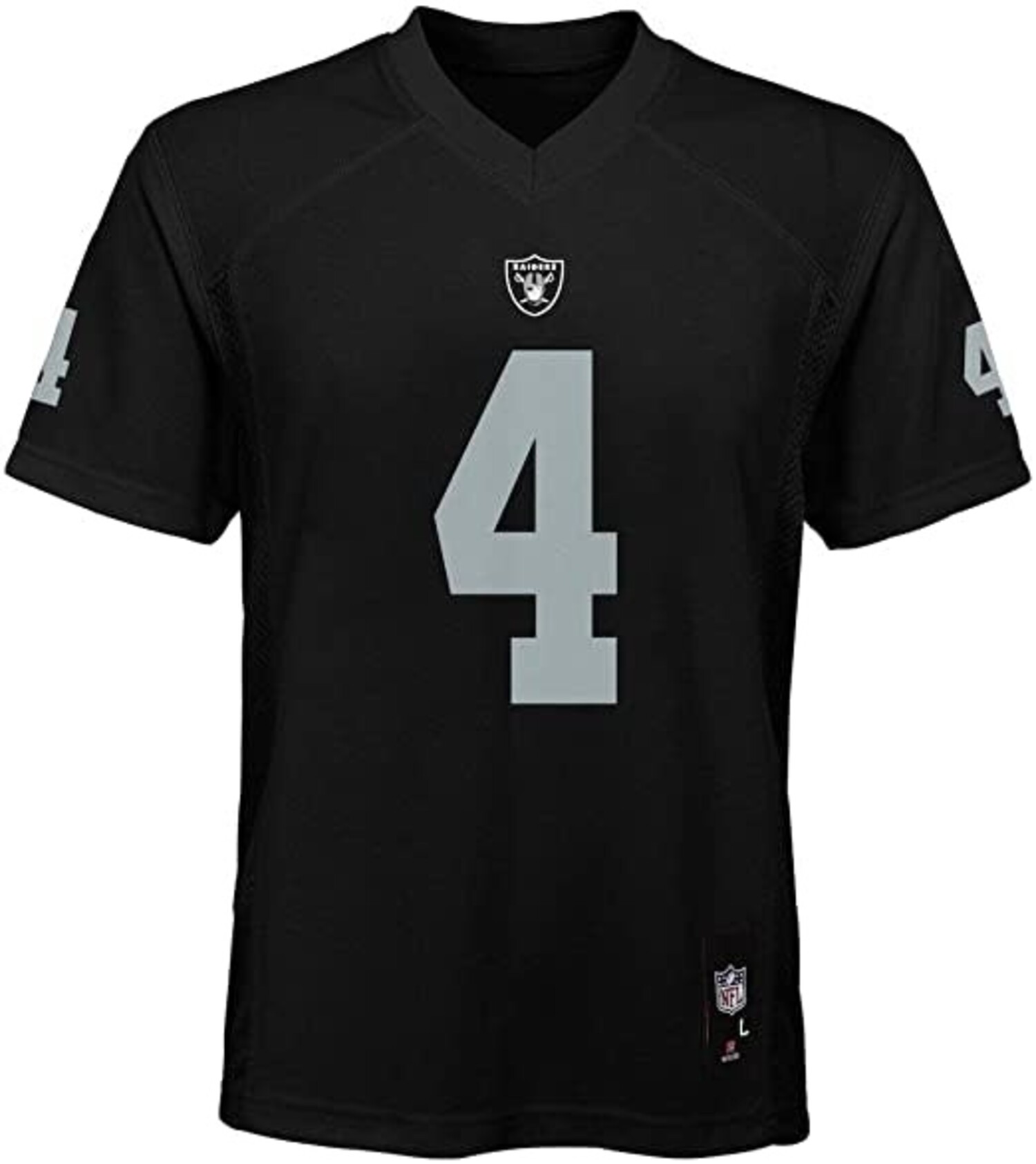 NFL Youth Team Jersey Raiders Derek Carr #4 - The Locker Room of