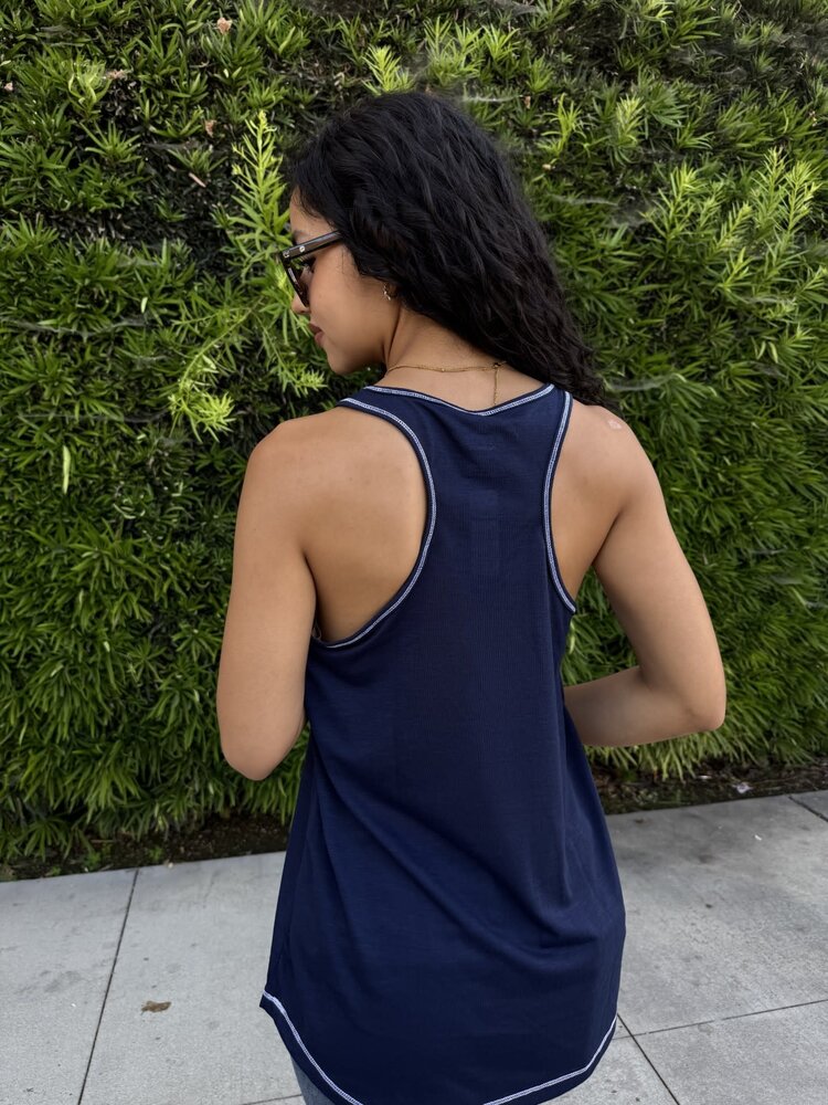 Majestic Rams W Game Time Glitz Tank