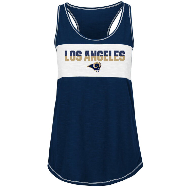 Majestic Rams W Game Time Glitz Tank