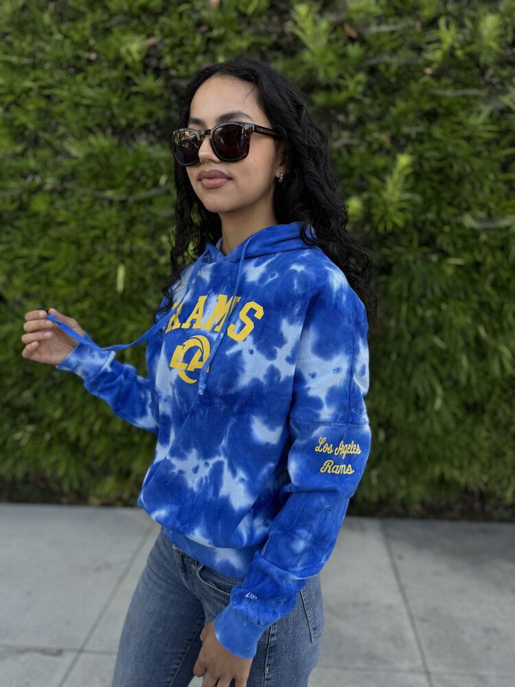 New Era LA Rams W NE Royal Tie Dye P/O Hoodie