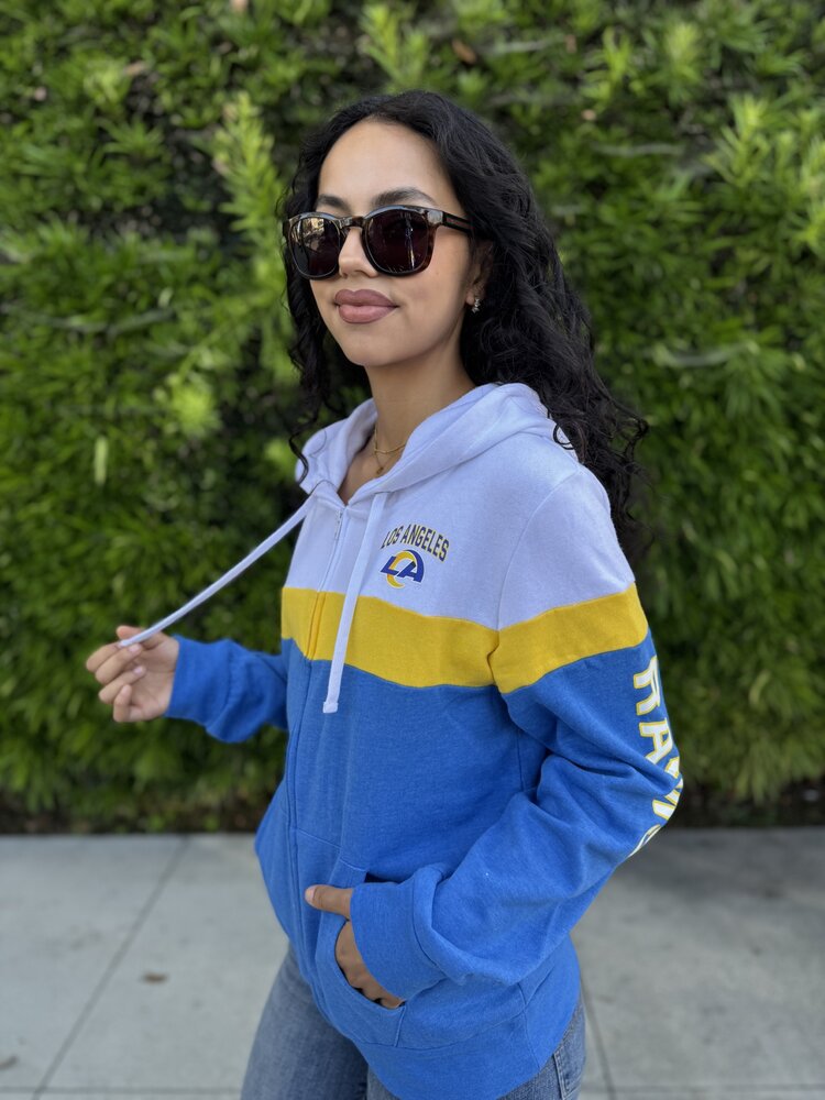 New Era LA Rams W NE F/Z Color Block Hoodie