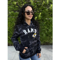 New Era Rams W NE Black Camo F/Z Hood