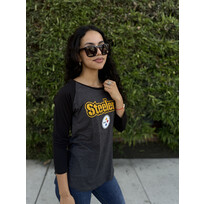 Majestic Steelers W Hyper Raglan