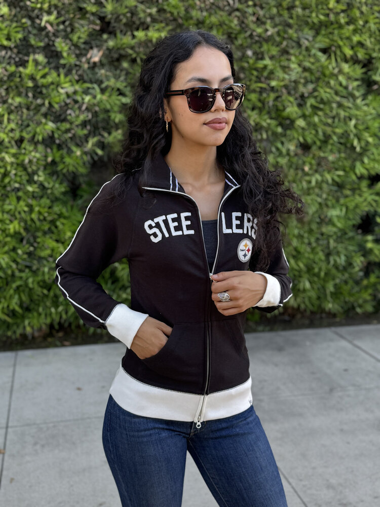 47 Brand Steelers W '47 Tennis Stretch Track Jacket