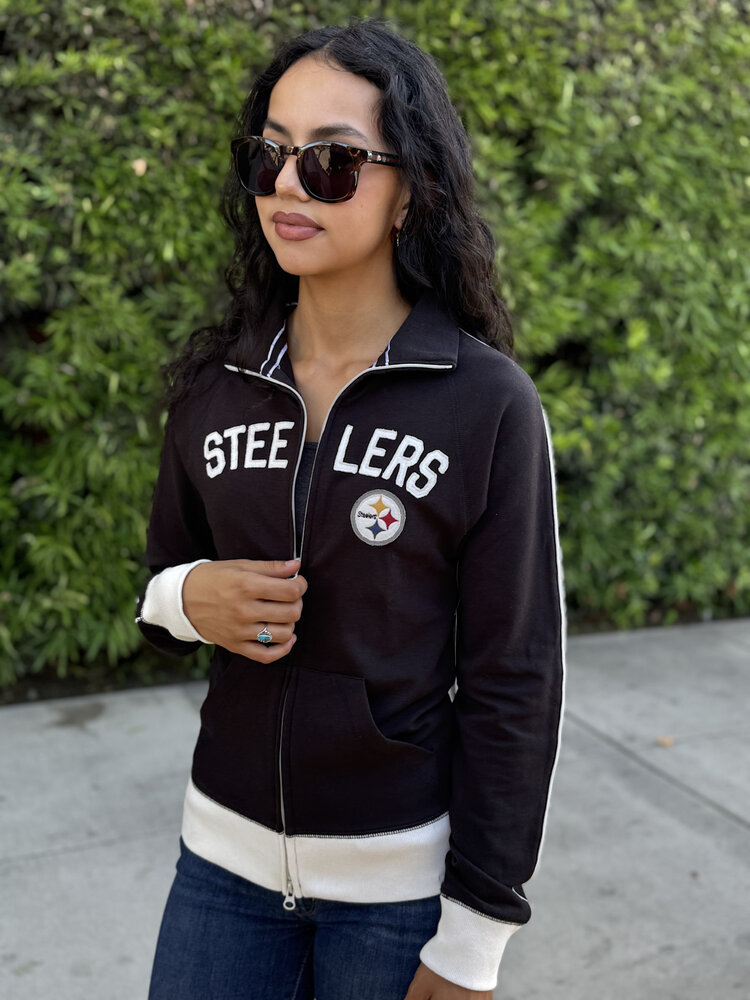 47 Brand Steelers W '47 Tennis Stretch Track Jacket