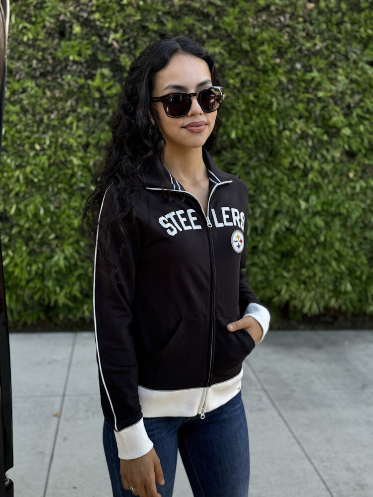 47 Brand Steelers W '47 Tennis Stretch Track Jacket