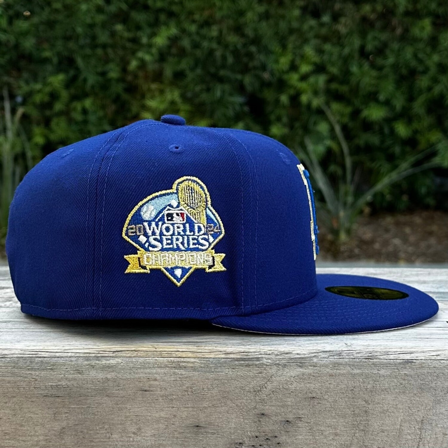 LA Dodgers Royal Metallic Gold 2024 World Series Champions Pink UV