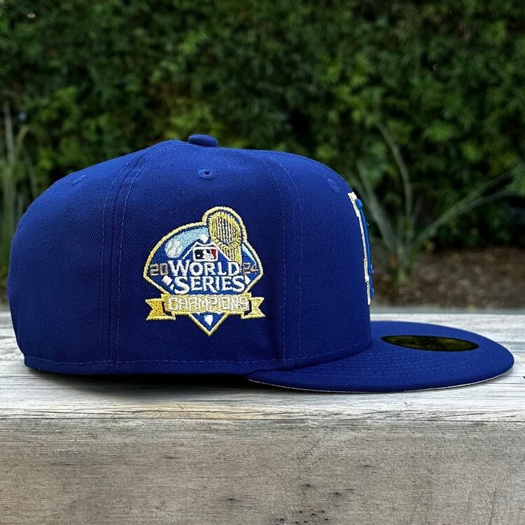 New Era LA Royal Metallic Gold 2024 WS Champs Pink UV